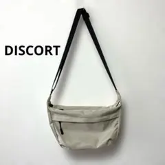 DISCOAT ショルダーバッグ ベージュ 船形 撥水素材