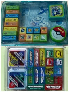 セール！ポケモン &新幹線スタンプセット インクパッド付き
