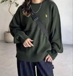 《 U.S.POLO ASSN. (CPCM) 》 クルーネックニット