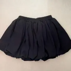 ブラック ミニスカート キュロット フレア　バルーンスカート