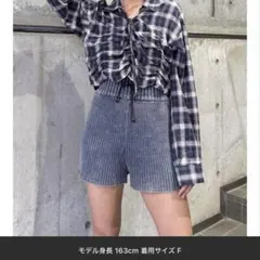 MURUA リブニットショートパンツのサムネイル