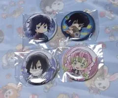 鬼滅の刃　缶バッジ　とじコレ　花鳥風月　4セット