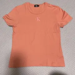 Calvin Klein オレンジ色（ピンク系のオレンジ）Tシャツ M