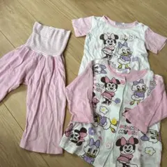 パジャマ3点セット ミニーデイジー　80