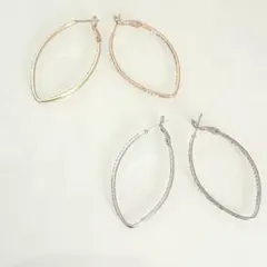 フープピアス ピアス(両耳用)