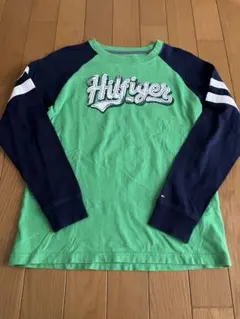 長袖Tシャツ　130〜140cm 緑・紺