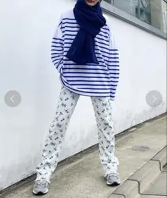 【極美品】HOLIDAY✳︎ラッセルボーダービッグトップス