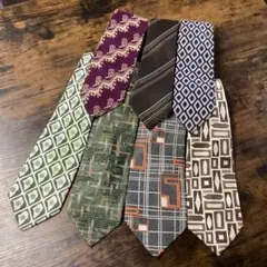 【昭和レトロ】ネクタイまとめ売り 7本セット