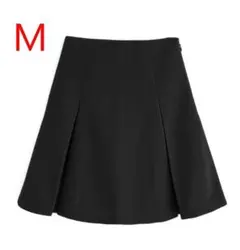 今だけ値下げ GRL インパン裏地付ボックスプリーツフレアミニスカートmei41