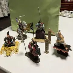 【5種セット】　 カバヤ　戦国英雄烈伝　フィギュア　kabaya