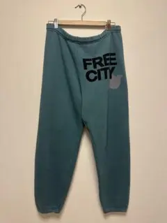 【USA製 】FREE CITY ビックロゴスウェットパンツ　Y2K