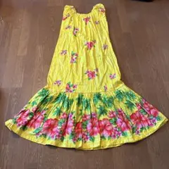 フラダンス　ドレス　黄色