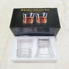 ⭐️未使用⭐️ウイスキー クリスタルグラス 2 個セット ガラス 300ml
