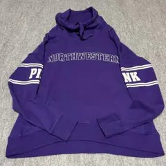 Vicotria’s Secret PINK パープル XS カレッジスウェット