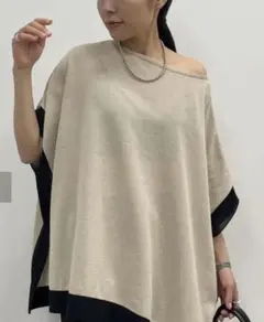 Loungedress スクエアニット　ベージュのサムネイル