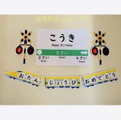 お誕生日　ドクターイエローのお祝いセット&フォトフレーム