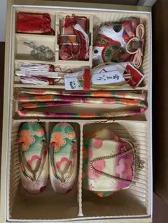 7歳 七五三 はこせこセット 着物小物 帯締め 末広