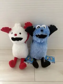 2種　パペットスンスン BIGおすわりぬいぐるみ WA! ノンノン スンスン