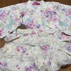 Bee des Bee 浴衣ドレス 蝶々 花柄