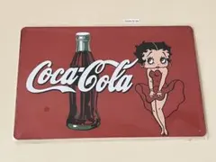 Coca-Cola ベティ・ブープ ブリキ看板