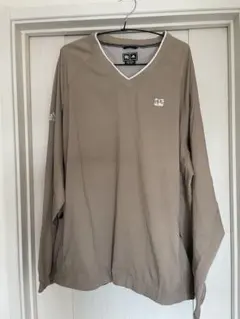 ナイロンジャケット L ベージュ Vネック