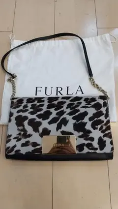 レアモデル】 FURLA カモフラ 2WAYバッグ 迷彩 保存袋付き