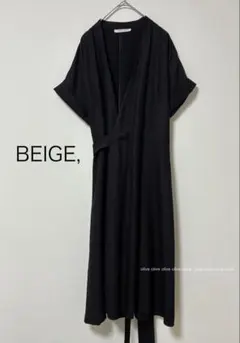 BEIGE,ベイジ カシュクールリボンワンピース　フォーマル　ネイビーのサムネイル