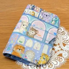 ふわふわガーゼハンカチ⭐️ユキエモン メリーパーク サックス☆fuwara