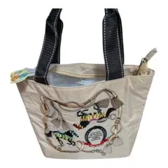 新品未使用 刺繍デザイン べィジュナイロントートバッグ保冷保温 どちらもキープ