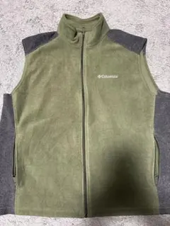 Columbia フリースベスト XL オリーブグリーン