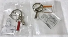 ヒロアカ　クリアベースキーホルダー　エンデヴァー　ホークス