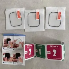 Apple Watch 保護フィルム　3枚セット　 指紋防止 衝撃吸収