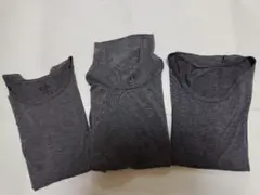 HEATTECH グレー 肌着 130cm　3枚セット