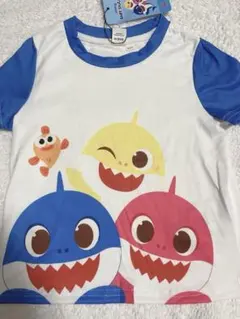 ベイビーシャーク半袖Tシャツ ブルー　92〜98センチ