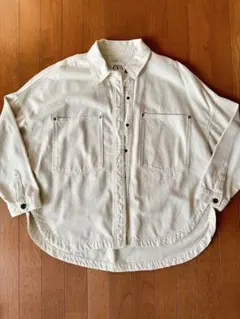 ZARA アウター オーバーサイズ デニム レディース