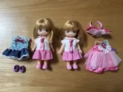 リカちゃん人形2体と衣装セット