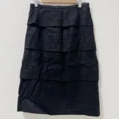 【F】HIDEKI ひでき　レディース　フレアスカート　フリルスカート　美品　秋