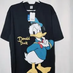 新品 Tシャツ XL ドナルド ディズニー 探偵 ビッグプリント カットソー