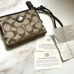 coach コーチ シグネチャー オーセンティック リストレット 財布