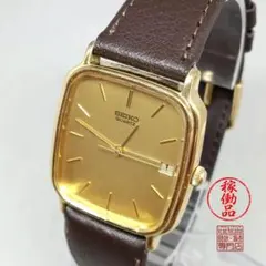 1986s SEIKO 6532-5290メンズ クォーツ 薄型スクエアデザインのサムネイル