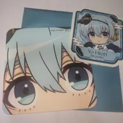 ブルーロック　スマイルベースカフェ　天狗茶亭特典　コースター　ステッカー　氷織羊