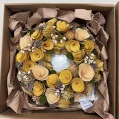 ナチュラルリース イエロー系 約23センチ