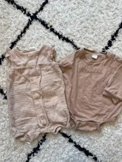 ロンパース　２点セット　70 teteatete H&M