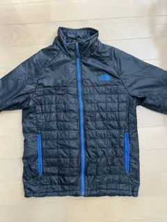 US規格 ノースフェイス サーモボールダウンジャケット グレー メンズL相当