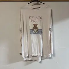 GELATO PIQUE クマイラスト 長袖ルームウェア