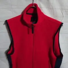 け320 90s オールドギャップ フリース ベスト S 赤