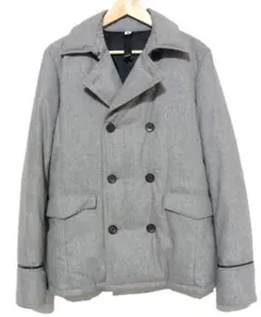 wjk P-coat Down ウール ダウン Pコート M グレー