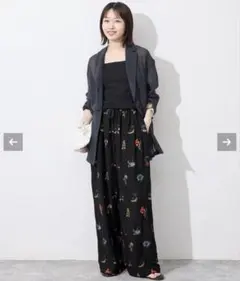 新品未使用⭐︎ SLOBE IENA embroideryメッシュパンツ