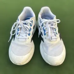 adidas キッズスニーカー ホワイト/グレー