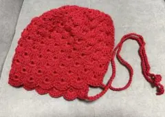 かぎ針編み クロシェボンネット 帽子 バブーシュカ ハンドメイド